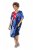 Ulla Popken 852394 Vestido midi de manga curta com decote em V Azul-marinho - Vestidos midi - Vestidos Midi Tamanhos Grandes