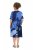Ulla Popken 852394 Vestido midi de manga curta com decote em V Azul-marinho - Vestidos midi - Vestidos Midi Tamanhos Grandes