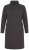 Ulla Popken 852456 Vestido de sweat com gola alta Castanho escuro - Vestidos de moletom - 