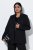 Ulla Popken 852498 Blazer de um botão com strass Preto - Blazers e Coletes - Blazers em Tamanhos Grandes