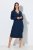 Ulla Popken 852526 Camisa de noite com gola de camisa Azul-marinho - Camisas de noite - 