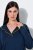 Ulla Popken 852573 Pijama com gola de camisa Azul-marinho - Pijamas/Loungewear - 