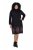 Ulla Popken 852597 Vestido de malha estampado com gola alta Preto - Vestidos de malha - 