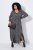 Ulla Popken 852606 Vestido comprido estampado Preto - Vestidos maxi - Vestidos maxi plus size para mulher