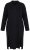 Ulla Popken 852630 Vestido de malha de manga comprida Preto - Vestidos midi - Vestidos Midi Tamanhos Grandes