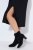 Ulla Popken 852630 Vestido de malha de manga comprida Preto - Vestidos midi - Vestidos Midi Tamanhos Grandes