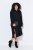Ulla Popken 852630 Vestido de malha de manga comprida Preto - Vestidos midi - Vestidos Midi Tamanhos Grandes