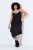 Ulla Popken 852636 Vestido traçado Preto - Vestidos em jersey - 