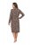 Ulla Popken 852653 Camisa de noite estampada com gola de camisa Castanho - Camisas de noite - 
