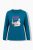 Ulla Popken 852710 Camisola de estar em casa de manga comprida Petróleo - Pijamas/Loungewear - 