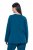 Ulla Popken 852710 Camisola de estar em casa de manga comprida Petróleo - Pijamas/Loungewear - 