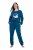 Ulla Popken 852725 Calças de estar em casa Petróleo - Pijamas/Loungewear - 