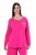 Ulla Popken 852747 Parte de cima de pijama de manga comprida Rosa - Pijamas/Loungewear - 