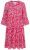 Ulla Popken 852841 Vestido floral com folhos Magenta - Vestidos midi - Vestidos Midi Tamanhos Grandes