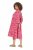 Ulla Popken 852841 Vestido floral com folhos Magenta - Vestidos midi - Vestidos Midi Tamanhos Grandes