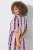 Ulla Popken 852854 Vestido midi às riscas Castanho - Vestidos midi - Vestidos Midi Tamanhos Grandes