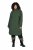 Ulla Popken 852901 Sobretudo técnico Verde azeitona - Casacos - Casacos de Mulher em Tamanhos Grandes