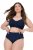 Ulla Popken 852930 Cuecas com renda Azul-marinho - Cuecas - 