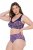 Ulla Popken 852935 Cuecas com flores pack de 5 Azul real - Cuecas - 