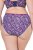 Ulla Popken 852935 Cuecas com flores pack de 5 Azul real - Cuecas - 