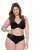 Ulla Popken 853040 Boxers com renda Preto - Cuecas - 