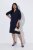 Ulla Popken 853077 Vestido de malha de manga comprida Azul-marinho - Vestidos de malha - 