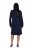 Ulla Popken 853077 Vestido de malha de manga comprida Azul-marinho - Vestidos de malha - 