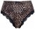 Ulla Popken 853106 Tangas com padrão animal Preto - Cuecas - 
