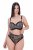 Ulla Popken 853106 Tangas com padrão animal Preto - Cuecas - 