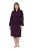 Ulla Popken 853168 Roupão turco com padrão animal Ameixa - Robes & roupões - 