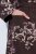 Ulla Popken 853204 Roupão floral Castanho - Robes & roupões - 