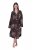 Ulla Popken 853204 Roupão floral Castanho - Robes & roupões - 