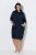 Ulla Popken 853353 Vestido de estar em casa com capuz Azul-marinho - Pijamas/Loungewear - 