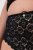 Ulla Popken 853495 Cuecas com flores pack de 3 Preto - Cuecas - 
