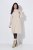 Ulla Popken 853504 Vestido de malha de manga comprida com gola alta Branco sujo - Vestidos de malha - 