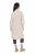 Ulla Popken 853504 Vestido de malha de manga comprida com gola alta Branco sujo - Vestidos de malha - 