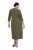 Ulla Popken 853510 Vestido midi com bolsos Caqui - Vestidos midi - Vestidos Midi Tamanhos Grandes