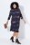 Ulla Popken 853590 Vestido de jersey estampado com manga 3/4 Azul-marinho - Vestidos - Vestidos para todos os tamanhos