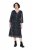 Ulla Popken 853620 Vestido midi com padrão animal e manga 3/4 Preto - Vestidos midi - Vestidos Midi Tamanhos Grandes