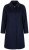 Ulla Popken 853646 Casaco de lã com gola de camisa Azul-marinho - Casacos - Casacos de Mulher em Tamanhos Grandes