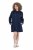 Ulla Popken 853652 Vestido de veludo com capuz Azul-marinho - Vestidos de noite - Vestidos de festa em tamanhos grandes