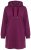 Ulla Popken 853652 Vestido de sweat de manga comprida com capuz Vermelho baga - Vestidos - Vestidos para todos os tamanhos