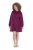 Ulla Popken 853652 Vestido de sweat de manga comprida com capuz Vermelho baga - Vestidos - Vestidos para todos os tamanhos