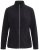 Ulla Popken 853668 Casaco polar com gola alta Preto - Roupa polar - 