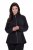 Ulla Popken 853668 Casaco polar com gola alta Preto - Roupa polar - 