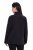Ulla Popken 853668 Casaco polar com gola alta Preto - Roupa polar - 