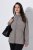 Ulla Popken 853668 Casaco polar com gola alta Cinzento - Roupa polar - 