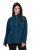 Ulla Popken 853668 Casaco polar com gola alta Petróleo - Roupa polar - 