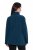 Ulla Popken 853668 Casaco polar com gola alta Petróleo - Roupa polar - 
