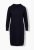 Ulla Popken 853669 Vestido de sweat de manga comprida com capuz Azul-marinho - Vestidos de moletom - 